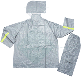 PVC Heavy duty bicycle rain jacket-Strong reusable pvc rain gear